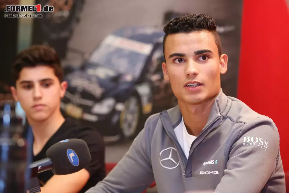 Foto zur News: Das österreichische Nachwuchstalent Thomas Preining und Pascal Wehrlein (Mercedes)