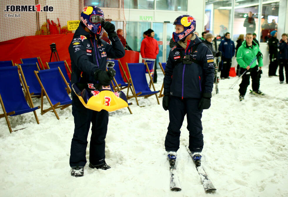 Foto zur News: Daniel Ricciardo und Christian Horner (Red Bull)