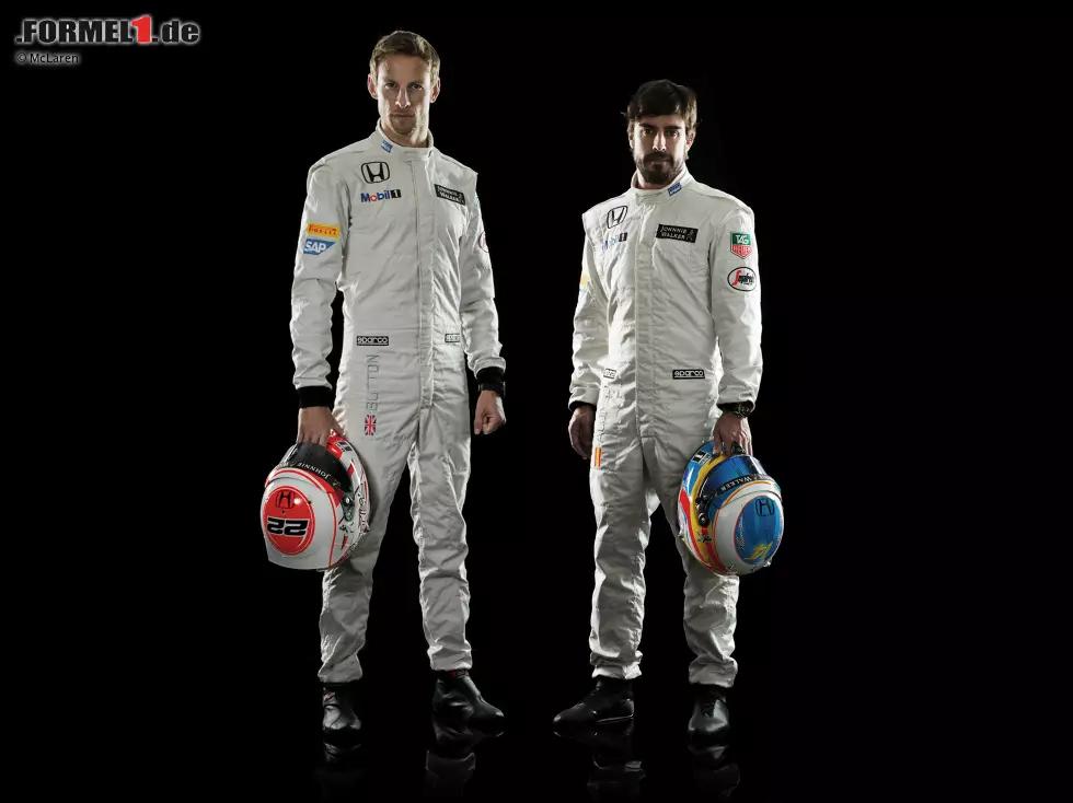 Foto zur News: Jenson Button und Fernando Alonso (McLaren)