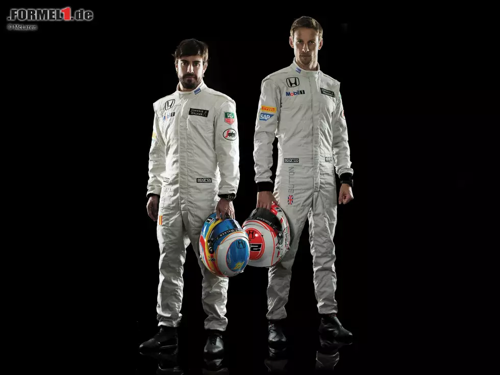 Foto zur News: Fernando Alonso und Jenson Button (McLaren)