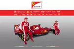 Foto zur News: Kimi Räikkönen und Sebastian Vettel (Ferrari)