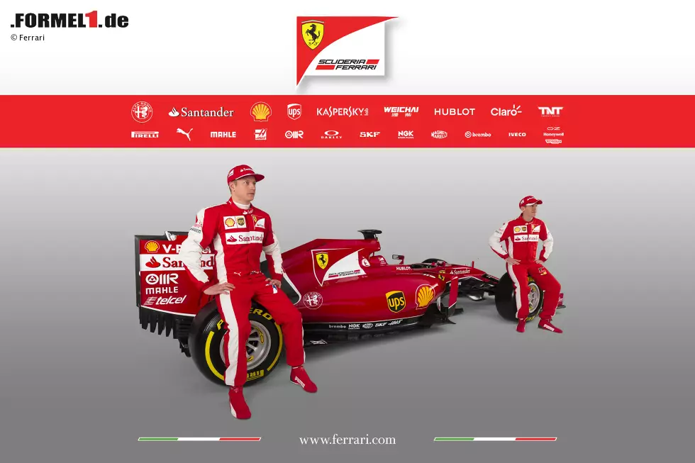 Foto zur News: Kimi Räikkönen und Sebastian Vettel (Ferrari)