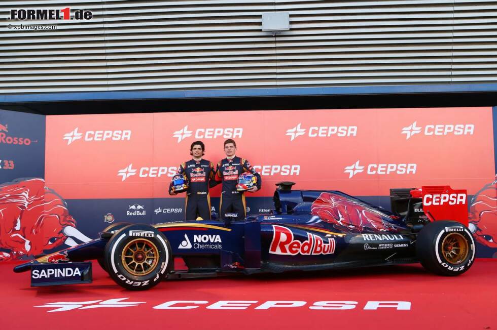 Foto zur News: Carlos Sainz jun. und Max Verstappen (Toro Rosso)