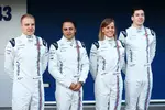 Foto zur News: Valtteri Bottas (Williams), Felipe Massa (Williams), Susie Wolff und Alex Lynn (DAMS)