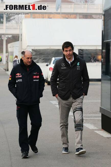 Foto zur News: Franz Tost (Toro Rosso) und Toto Wolff (Mercedes)