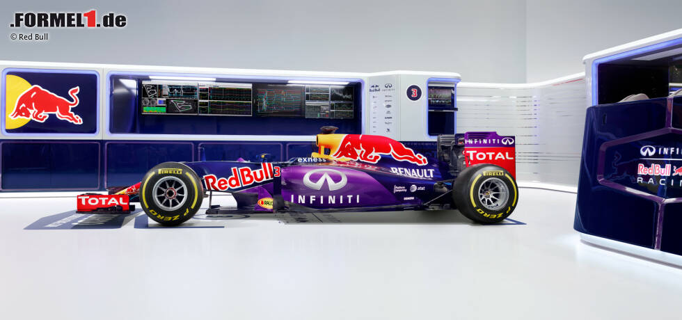Foto zur News: Lackierung des Red-Bull-Renault RB11 für die Formel-1-Saison 2015