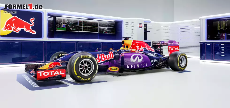 Foto zur News: Lackierung des Red-Bull-Renault RB11 für die Formel-1-Saison 2015