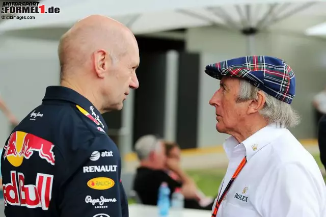 Foto zur News: Adrian Newey Jackie Stewart (Infiniti Red Bull Racing)