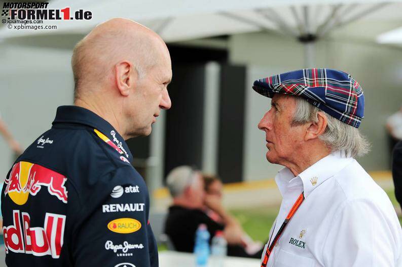 Foto zur News: Adrian Newey Jackie Stewart (Infiniti Red Bull Racing)