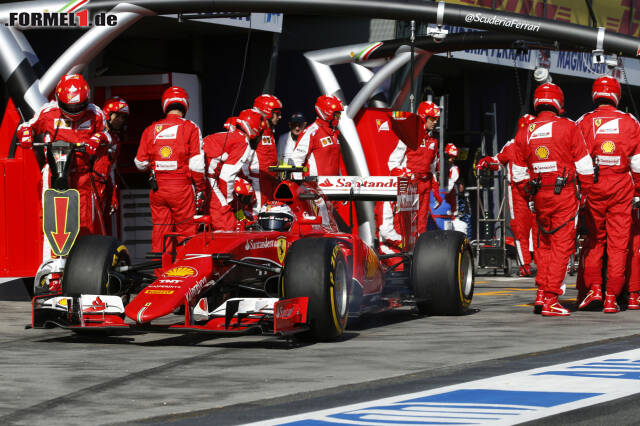 Foto zur News: Kimi Räikkönen: Beim Boxenstopp patzte die Scuderia und ruinierte sein Rennen
