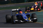 Foto zur News: Felipe Nasr (Sauber) und Daniel Ricciardo (Red Bull)