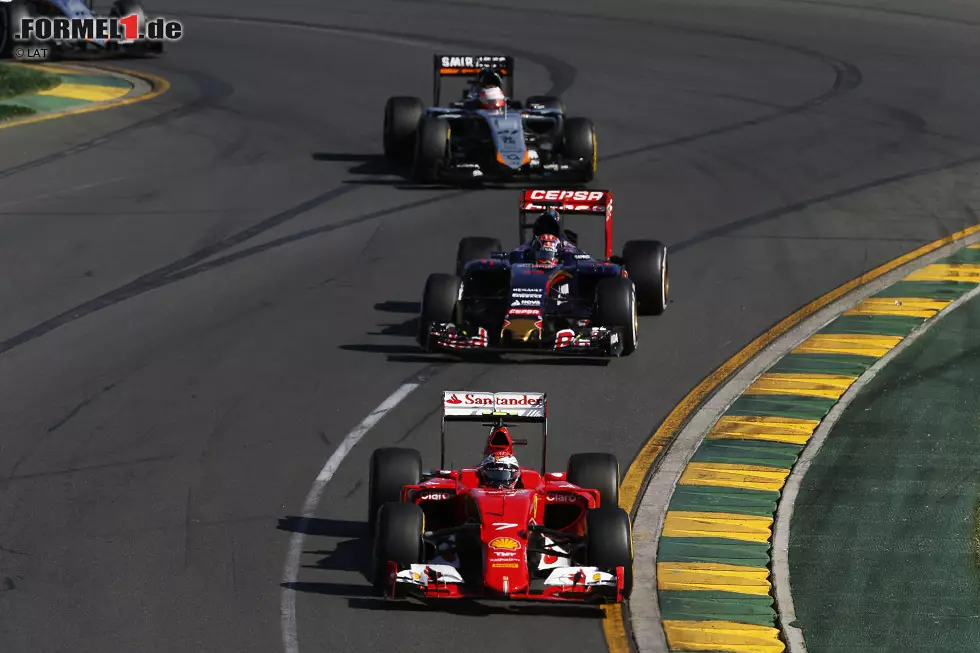 Kimi Räikkönen (Ferrari), Max Verstappen (Toro Rosso), Nico Hülkenberg (Force India) und Sergio Perez (Force India) Foto zur News: Kimi Räikkönen (Ferrari), Max Verstappen (Toro Rosso), Nico Hülkenberg (Force India) und Sergio Perez (Force India)