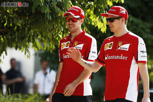 Foto zur News: Sebastian Vettel und Kimi Räikkönen sind für Malaysia gut vorbereitet