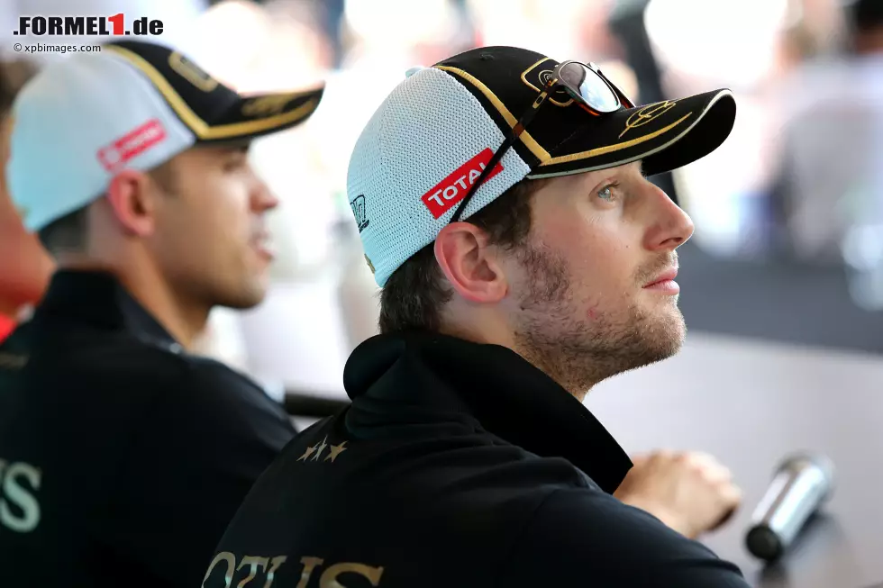 Foto zur News: Romain Grosjean (Lotus) und Pastor Maldonado (Lotus)