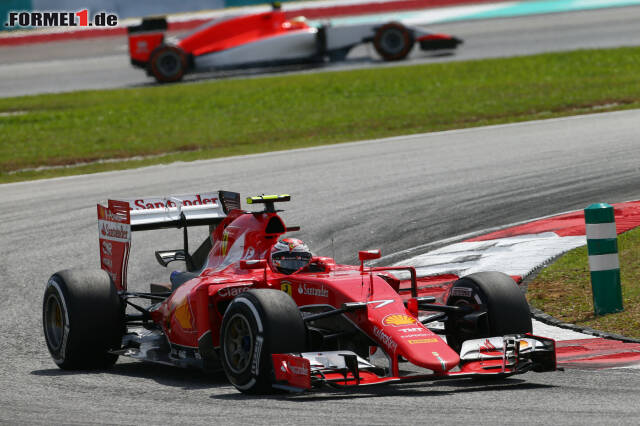 Foto zur News: Kimi Räikkönen kämpfte sich vom Ende des Feldes auf Platz vier