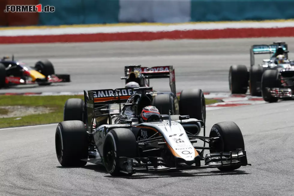 Foto zur News: Der Grand Prix von Malaysia nahm für Force India kein gutes Ende