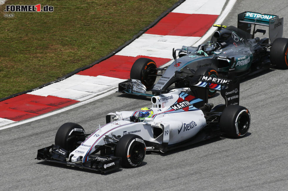 Foto zur News: Felipe Massa (Williams) und Nico Rosberg (Mercedes)