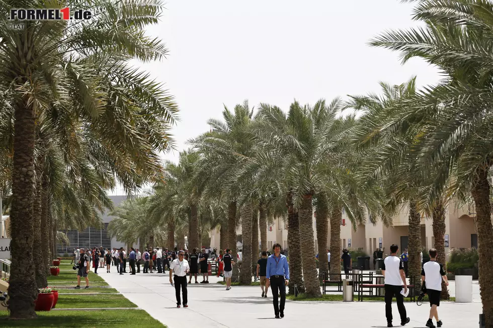 Foto zur News: Paddock in Bahrain