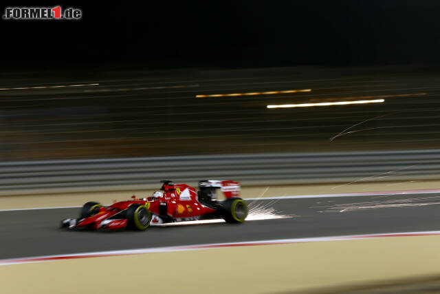 Foto zur News: Ließ es im Qualifying in Manana richtig krachen: Sebastian Vettel im Ferrari