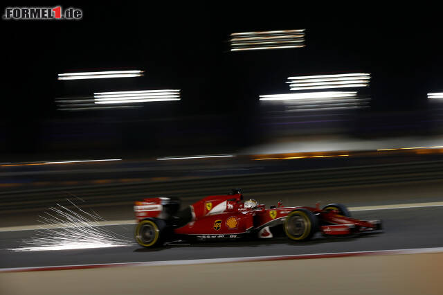 Foto zur News: Sebastian Vettel erwischte wie Teamkollege Kimi Räikkönen einen schwachen ersten Versuch, doch die zweite Ausfahrt in Q3 war so stark, dass...