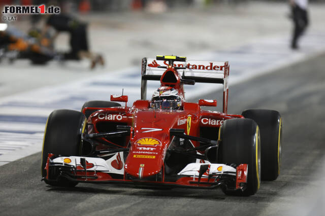 Foto zur News: Kimi Räikkönen hat in seinem Ferrari ein frisches Aggregat verbaut