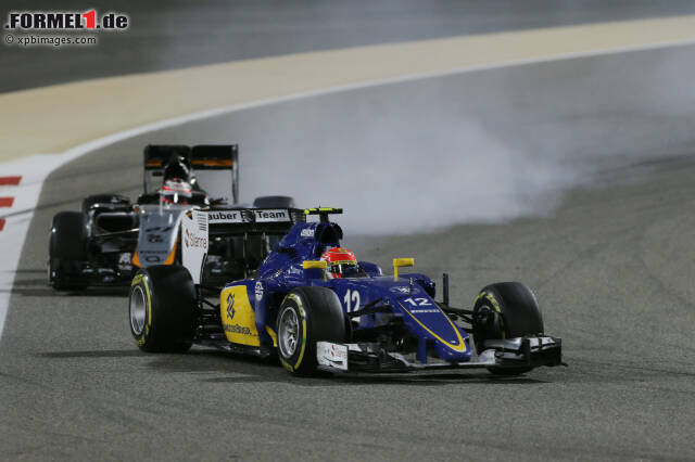 Foto zur News: Felipe Nasr konnte Nico Hülkenberg bis zum Ende des Rennens hinter sich halten