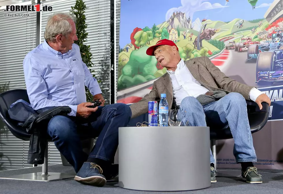 Foto zur News: Helmut Marko und Niki Lauda