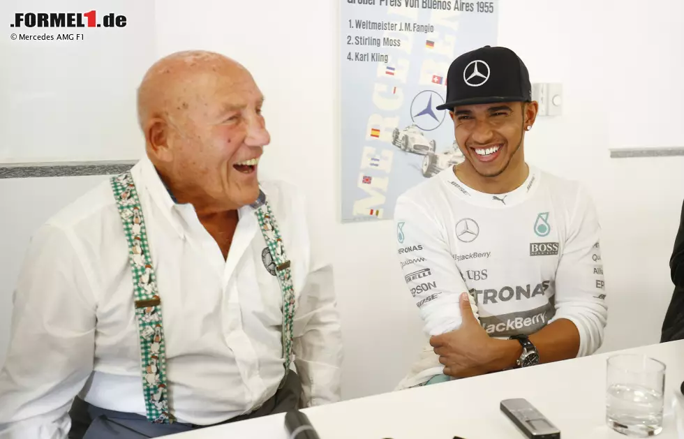 Foto zur News: Lewis Hamilton und Stirling Moss