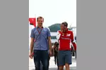 Gallerie: Alexander Wurz (Toyota) und Sebastian Vettel (Ferrari)