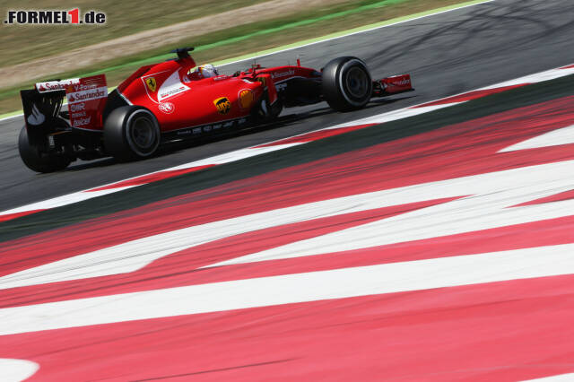 Foto zur News: Sebastian Vettel war auch in Barcelona wieder Schnellster hinter den Silbernen