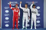 Gallerie: Nico Rosberg (Mercedes) steht erstmals 2015 auf der Pole-Position, dahinter Lewis Hamilton (Mercedes) und Sebastian Vettel (Ferrari)