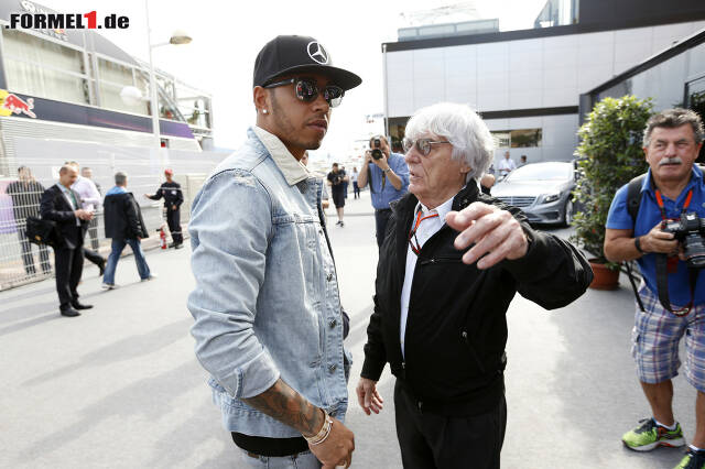 Foto zur News: Lewis Hamilton mit Bernie Ecclestone
