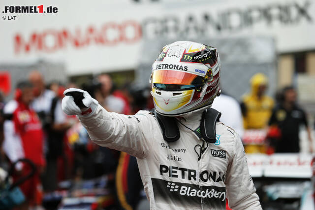 Foto zur News: Lewis Hamilton darf zum ersten Mal in Monte Carlo über eine Pole-Position jubeln