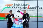 Foto zur News: Sergio Perez (Force India) und Nico Hülkenberg (Force India)