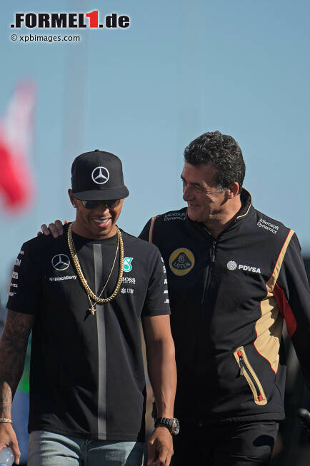 Foto zur News: Lewis Hamilton (Mercedes) und Federico Gastaldi