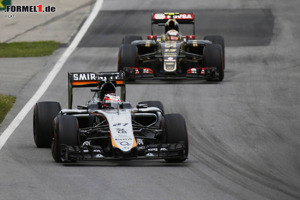 Foto zur News: Nico Hülkenberg (Force India) und Pastor Maldonado (Lotus)
