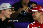 Foto zur News: Nico Hülkenberg (Force India) und Sebastian Vettel (Ferrari)