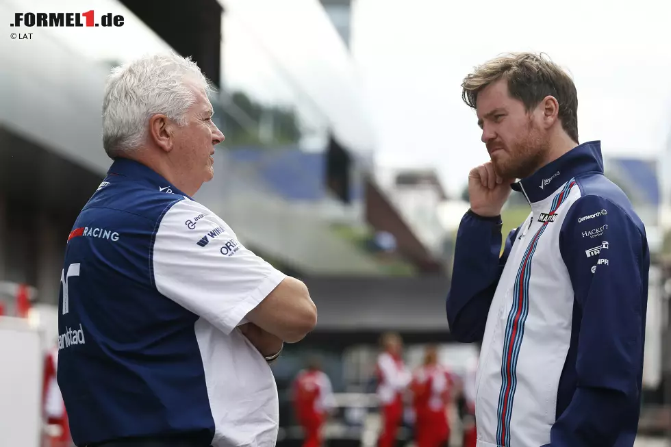 Foto zur News: Pat Symonds und Rob Smedley (Williams)