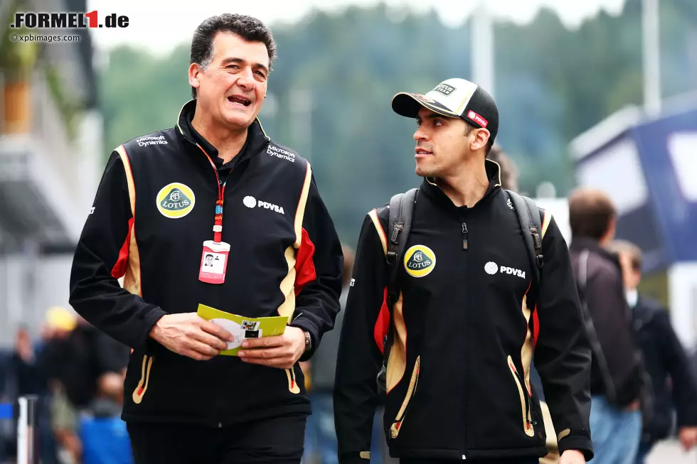 Foto zur News: Federico Gastaldi und Pastor Maldonado (Lotus)