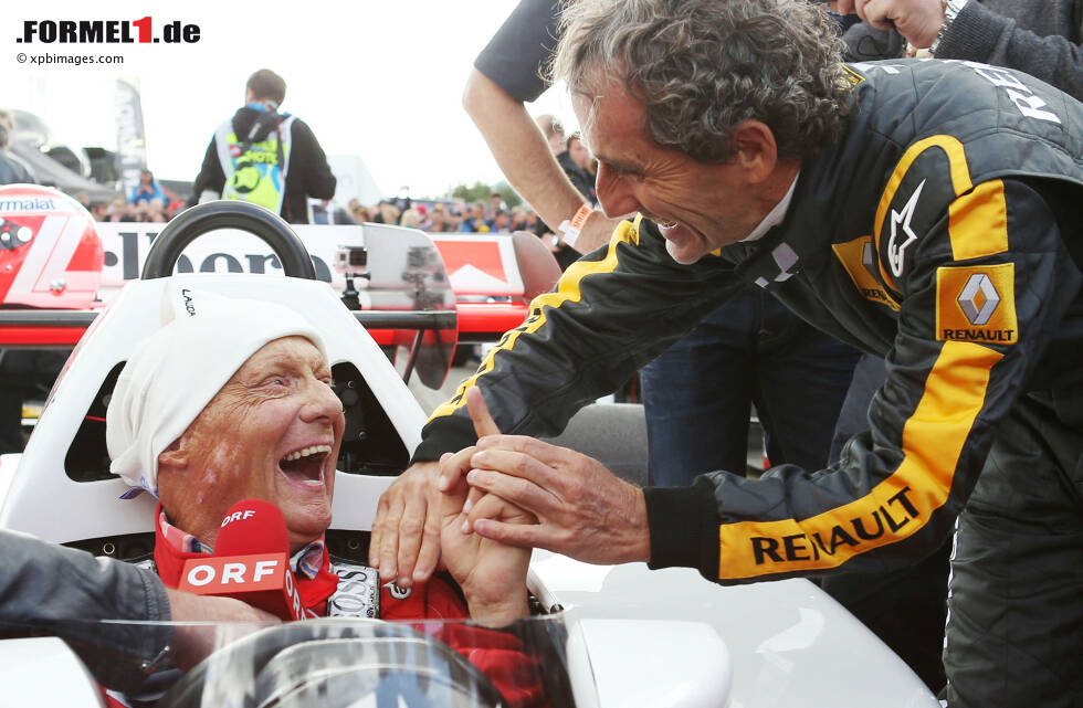 Foto zur News: Niki Lauda und Alain Prost