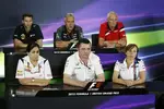 Foto zur News: Monisha Kaltenborn, Eric Boullier, Vijay Mallya, Claire Williams und John Booth