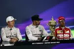 Gallerie: Nico Rosberg (Mercedes), Lewis Hamilton (Mercedes) und Sebastian Vettel (Ferrari)