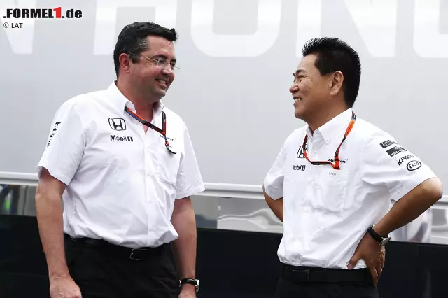 Foto zur News: Eric Boullier und Yasuhisa Arai