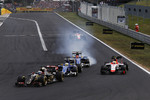 Foto zur News: Romain Grosjean (Lotus), Marcus Ericsson (Sauber), Roberto Merhi (Manor-Marussia) und Felipe Nasr (Sauber)