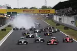 Gallerie: Sebastian Vettel (Ferrari), Lewis Hamilton (Mercedes), Kimi Räikkönen (Ferrari) und Nico Rosberg (Mercedes)