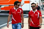 Foto zur News: Fabio Leimer und Will Stevens (Manor-Marussia)