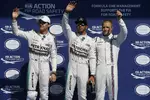 Foto zur News: Lewis Hamilton (Mercedes), Nico Rosberg (Mercedes) und Valtteri Bottas (Williams)