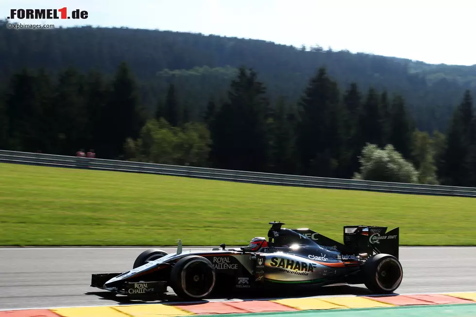 Foto zur News: Während Perez Fünfter wurde, musste sich Nico Hülkenberg (Force India) mit dem elften Rang begnügen