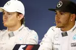 Foto zur News: Lewis Hamilton (Mercedes) und Nico Rosberg (Mercedes)