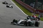 Foto zur News: Nico Rosberg (Mercedes), Sebastian Vettel (Ferrari) und Valtteri Bottas (Williams)